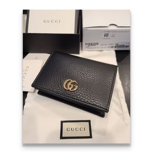 NEW Auth Gucci GG Marmont Card Wallet w/ bill slot